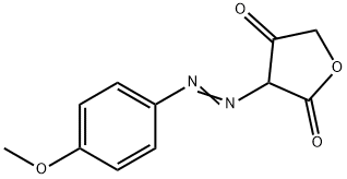 2,4(3H,5H)-Furandione,  3-[(4-methoxyphenyl)azo]-  (9CI) 结构式