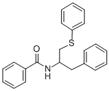 N-(alpha-((Phenylthio)methyl)phenethyl)benzamide Structure