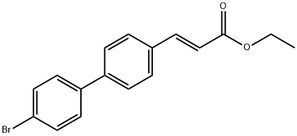 Ethyl (E)-3-[4-(4-bromophenyl)phenyl]prop-2-enoate Struktur