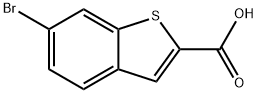 6-ブロモ-1-ベンゾチオフェン-2-カルボン酸 化学構造式