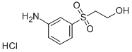 3-β-羟基乙砜苯胺,盐酸盐 结构式