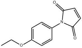 N-(4-エトキシフェニル)マレインイミド 化学構造式