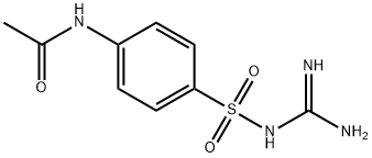 N-[4-[[(aminoiminomethyl)amino]sulphonyl]phenyl]acetamide  Struktur