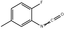 イソシアン酸2-フルオロ-5-メチルフェニル 化学構造式