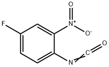 イソシアン酸4-フルオロ-2-ニトロフェニル 化学構造式