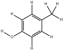对甲酚-D8 结构式