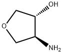 3-Furanol,4-aminotetrahydro-,(3R,4S)-(9CI) Struktur