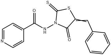 1908-94-7 N-[4-Oxo-5-(phenylmethylene)-2-thioxo-3-thiazolidinyl]-4-pyridinecarboxamide