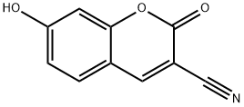 3-Cyano-7-hydroxycoumarin Struktur