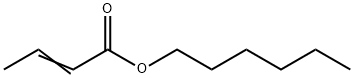 2-ブテン酸ヘキシル 化学構造式