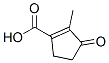 2-methyl-3-oxo-cyclopentene-1-carboxylic acid Structure