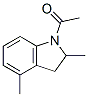 1H-Indole,  1-acetyl-2,3-dihydro-2,4-dimethyl-  (9CI) Structure