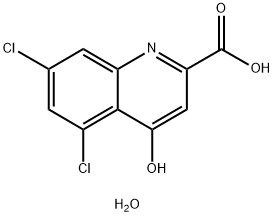 5,7-Dichloro-4-hydroxyquinoline-2-carboxylic  acid  monohydrate