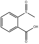 2-(メチルスルフィニル)ベンゼンカルボン酸 化学構造式