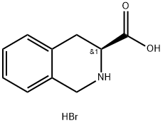 (S)-1,2,3,4-四氢-3-异喹啉羧酸氢溴酸盐,190961-15-0,结构式