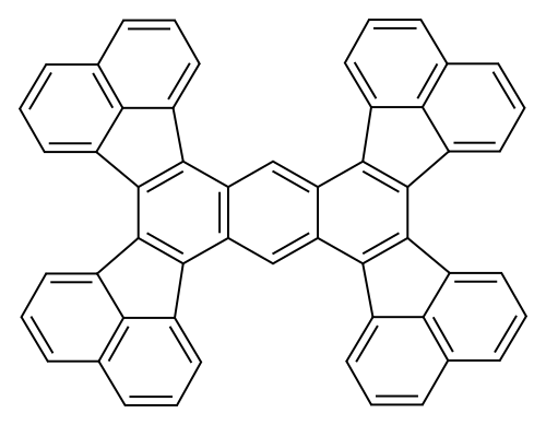 1.2,3.4,5.6,7.8-TETRA(PERI-NAPHTHYLENE)ANTHRACENE Structure