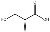 (R)-2-Hydroxymethylpropanoic acid 化学構造式