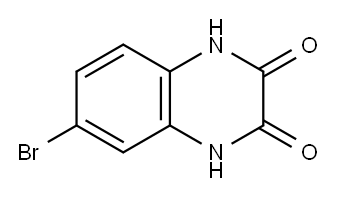6-溴-2,3(1H,4H)-喹喔啉二酮, 1910-90-3, 结构式