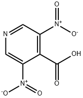 3,5-二硝基吡啶-4-羧酸 结构式