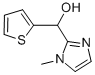 (1-メチル-1H-イミダゾール-2-イル)(2-チエニル)メタノール 化学構造式