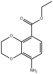 8-Amino-2,3-dihydrobenzo[1,4]dioxine-5-carboxylic acid ethyl ester Structure
