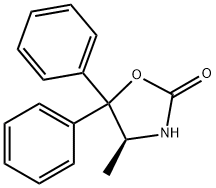 S-5,5-二苯基-4-甲基-2-噁唑烷酮, 191090-29-6, 结构式