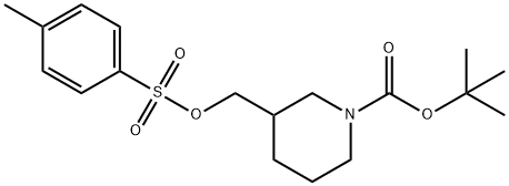 tert-butyl 3-((p-tolylsulfonyloxy)Methyl)piperidine-1-carboxylate Struktur