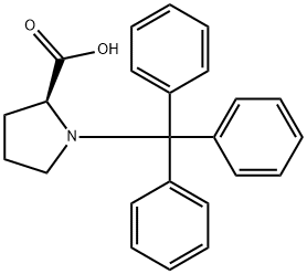 三苯甲基-L-脯氨酸, 1911-74-6, 结构式