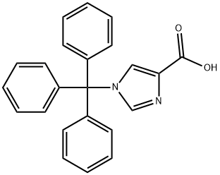 1-三苯甲基-1H-咪唑-4-羧酸 结构式