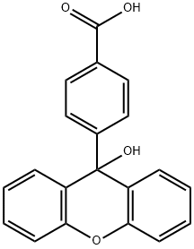 4-(9-HYDROXY-9-XANTHENYL)BENZOIC ACID Structure