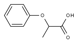 2-phenoxypropionic acid Structure