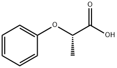 (S)-2-フェノキシプロピオン酸 化学構造式