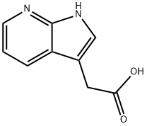 1H-pyrrolo(2,3-b)pyridine-3-acetic acid Structure
