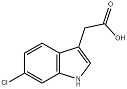 1H-Indole-3-aceticacid,6-chloro-(9CI) Struktur