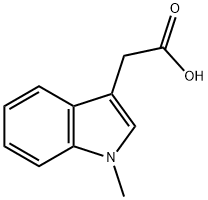 1-甲基-3-吲哚乙酸, 1912-48-7, 结构式