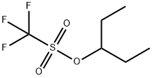 Methanesulfonic acid, trifluoro-, 1-ethylpropyl ester Struktur