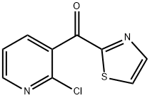 2-CHLORO-3-(2-THIAZOLYLCARBONYL)PYRIDINE Structure