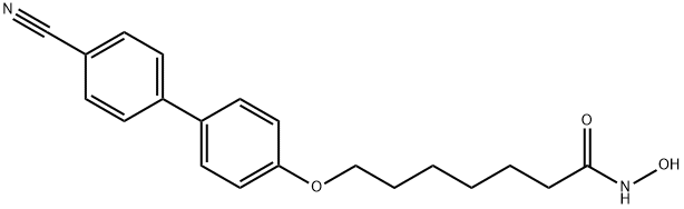 Heptanamide, 7-[(4'-cyano[1,1'-biphenyl]-4-yl)oxy]-N-hydroxy- Structure