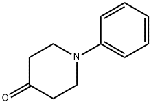 1-フェニルピペリジン-4-オン 化学構造式