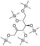 1-O,3-O,4-O,5-O,6-O-Pentakis(trimethylsilyl)-D-fructose Structure