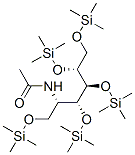 2-(Acetylamino)-1-O,3-O,4-O,5-O,6-O-pentakis(trimethylsilyl)-2-deoxy-D-glucitol Structure