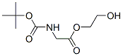 Glycine, N-[(1,1-dimethylethoxy)carbonyl]-, 2-hydroxyethyl ester (9CI) Structure