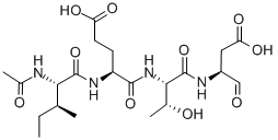 AC-ILE-GLU-THR-ASP-アルデヒド(プソイド酸) 化学構造式