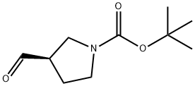 tert-butyl (R)-3-formylpyrrolidine-1-carboxylate Struktur