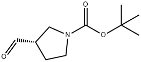 (3S)-3-甲酰基-1-吡咯烷甲酸叔丁酯, 191348-04-6, 结构式