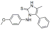 2H-Imidazole-2-thione, 1,3-dihydro-1-[(4-methoxyphenyl)amino]-4-methyl-5-phenyl- Structure