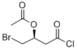 (S)-3-ACETOXY-4-BROMOBUTYRYL CHLORIDE 结构式
