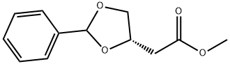 1,3-DIOXOLANE-4-ACETIC ACID, 2-PHENYL-, METHYL ESTER, (S) Struktur