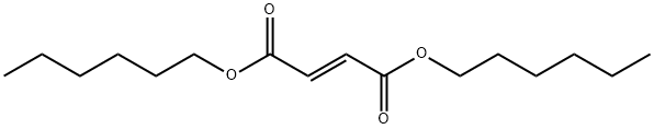 DI-N-HEXYL FUMARATE Structure