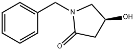 (S)‐1‐ベンジル‐4‐ヒドロキシ‐2‐ピロリジノン 化学構造式